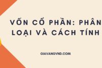 Vốn Cổ Phần: Phân Loại Và Cách Tính